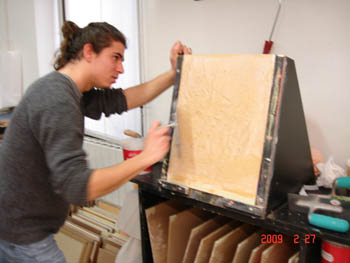 Mattia is always passionet about his plaster