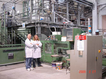 Max and Billy smile as the new batch of plaster for saguaro 